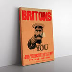 Big Box Art World War II Kitchener Wants You Poster Canvas Wall Art Print Ready to Hang Picture, 76 x 50 cm (30 x 20 Inch), Multi-Coloured