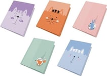 Foiled A4 Folder With Elastic Band Kids Pastel (10Pcs)