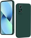 WOKEZ Coque pour Xiaomi Redmi Note 12 Pro 4G, Ultra Mince Antichoc Silicone Liquide Cover pour Redmi Note 12 Pro 4G, Silicone Housse de Protection Intégrale Case-Vert