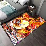 (Tyyli F-40x60cm (16x24in))Japanilainen Anime-kortti Pikachu Suuri matto Olohuone Kodinsisustus Sohvapöytämatto Liukumaton tuoli Lounge lattiamatto