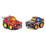 VTech Toot-Toot Drivers 2 Car Racer Pack Stock Car and Race Car| Interactive Toddlers Toy for Pretend Play, Lights & Sounds | For Boys & Girls 12 Months, 2, 3, 4 + Years, English Version