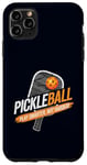 Coque pour iPhone 11 Pro Max Pickleball Play Smarter Not Harder Funny pour hommes et femmes