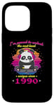 Coque pour iPhone 14 Pro Max Né en 1990 Anniversaire Fun Panda Gaming Unlock The Next Level