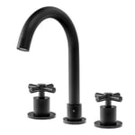 SILLA Mitigeur lavabo moderne en Laiton, économie d'eau, Noir