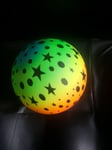 PLASTIC 23 CM Flyaway Football FOR Indoor Outdoor for KIDS Rainbow