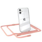 Phone chain for Apple iPhone 12 Mini cover with adjustable band Coral