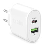 Chargeur Mural Ultra-Rapide SBS, Chargeur à Nano-Alimentation 65W avec Semi-conducteurs en nitrure de Gallium, pour iPhone, Samsung, Xiaomi, Oppo, MacBook, Ordinateur Portable, pc, Tablette.