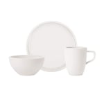 Villeroy & Boch 10-4130-9075 Artesano Original Ensemble 2 Personnes, 6 pièces, Service de Petit-déjeuner en Porcelaine Premium, Blanc, adapté au Lave-Vaisselle