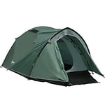 OutSunny Camping Tent A20-174GY Green 183 (W) x 325 (D) x 130 (H) cm Water Resistant