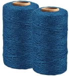 Ficelle de jute de 2 mm, 200 m, 3 plis, corde de jute pour grattoir ¿¿ chat, jardinage et d¿¿coration (bleu marine)