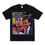 MICHEAL SCOTT Hyllning T-shirt Black L