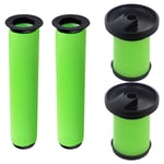 Green Washable Filters Kit for GTECH System Air Ram K9 Multi MK2 Cordless 