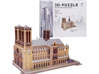 Jokomisiada 3D-Pussel Notre-Dame-Katedralen 77-Element Spatialt Pussel Paris Za5402