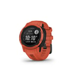 Garmin Instinct 2S, Smaller Rugged GPS Smartwatch, Built-in Sports Apps and Health Monitoring, Ultratough Design Features, Poppy