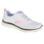 Skechers Femme Sneakers,Sports Shoes, Blanc (Black/Pink), 36.5 EU