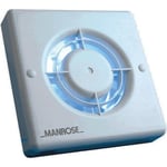 Manrose 100mm Standard Bathroom Extractor Fan With Adjustable Timer XF100T