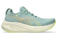 Asics Femme Gel-Nimbus 26 Sneaker, Light Celadon Safety Yellow, 38 EU