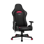 Chaise Gaming - DIABLO - Fauteuil Gamer Ergonomique Revêtement en tissu Accoudoirs 2D Mécanisme de basculement