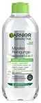 Garnier Eau nettoyante micellaire/nettoyant pour le visage pour peaux mixtes et sensibles (tolérance optimale – sans parfum) 1 x 400 ml