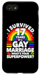 iPhone SE (2020) / 7 / 8 17th Wedding Anniversary 17 Years Gay Marriage Husband Case