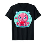 Heart Balloons Valentine’s Day Octopus T-Shirt