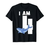 I am 4 Blue Whale 4 years old T-Shirt