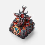 SteelSeries Objet Collector World of Warcraft - Touche Artisan résine - Objet Gratuit en Jeu - Clavier Cherry MX - Numéroté - Design Sword of Sargeras