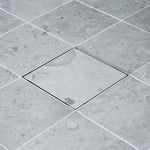 Golvbrunnsil Tebo Tile in Slim 200 Borstad