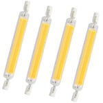 YDHNB 118mm R7S Ampoule LED, 20W Dimmable COB Filament Linéaire 360 Degrés J118 Lampe Projecteur 2000LM équivalent Ampoule Halogène 200W pour Applique Murale/Lampadaire,Natural White 4pcs,110V