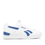 Reebok Mens Classics Glide Ripple Clip Trainers in White blue - Size UK 7.5