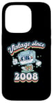 Coque pour iPhone 14 Pro Retro Vibes 2008 Vintage Style 17th Birthday Cassette Tape