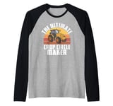 The ultimate Crop Circle Maker Tractor Raglan Baseball Tee