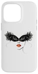 Coque pour iPhone 14 Pro Max Masque vénitien, joli visage, femme, Venise, Italie