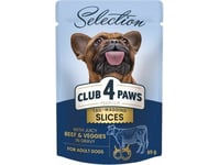 Club 4 Paws Club4£ Hundpåse 85G Skivor Nötkött Grönsaker