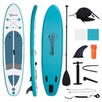 Uppblåsbar Surfbräda 320 Cm Surfbräda Sup Board Kajak Stand Up Board Uppblåsbar Sup Board Set Med Justerbar Paddel Hopfällbar