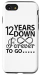 iPhone SE (2020) / 7 / 8 12th Wedding Anniversary Cute 12 Years Down Forever To Go Case