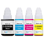 Go Inks 1 Set of 4 Ink Bottles (135ml/70ml) to replace Canon GI-590 Compatible/non-OEM for Pixma G Series Printers