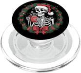 Squelette de Noël Hot Cocoa Dead Spooky Christmas Holiday PopSockets PopGrip pour MagSafe