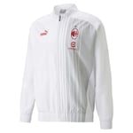 AC Milan 769276 Prematch Jacket Jacket Men's White-Tango Red XXL