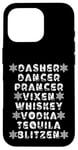 iPhone 16 Pro Dasher Dancer Prancer Vixen Spirits Funny Christmas List Case