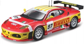 BURAGO, FERRARI F430 GT2 #97 2008 red and yellow, 1/43, BUR36303RO