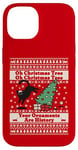 iPhone 14 Oh Christmas Tree cat Ugly Christmas Sweater Funny cat lover Case