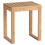 WENKO Tabouret Multifonction Bambusa | Utilisation Polyvalente | Ameublement Salle de Bain | Support Rangement | Tabouret pour Coiffeuse | Table d'appoint | Bambou certifié FSC® | 40x30x46cm | Bois