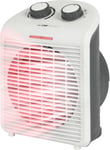 Hl 3761 Radiateur Soufflant Mobile Et Compact, 2 Niveaux De Chauffage (1000/2000 Watts), Niveau Froid Inclus (Fonction Ventilateur), Coloure Blanc