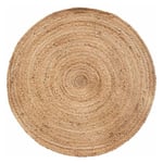 Atmosphera Créateur D'intérieur - Tapis Rond Déco en Jute 'Minalima' 80cm Beige