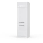 Vicco - Armoire réfrigerateur "Fame-Line" 60cm Blanc brillant