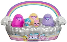 HATCHIMALS ALIVE - Panier 6 Oeufs + Accessoires - Panier Oeufs 6 Figurines À Collectionner Et 4 Accessoires - A Faire Eclore Avec De L'Eau - Figurine - Transport Facile - Jouet Enfant 5 Ans et +