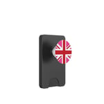 Cool Pink & Red British Art Flag The Union Jack PopSockets PopWallet for MagSafe