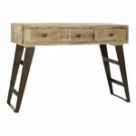 DKD Home Decor Console Noir Métal Bois de Manche 130 x 40 x 89 cm