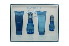 DAVIDOFF COOL WATER WOMAN GIFT SET 50ML EDT + 75ML B/L + 75ML S/G + 15ML EDT